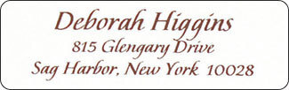 Higgins Return Address Labels